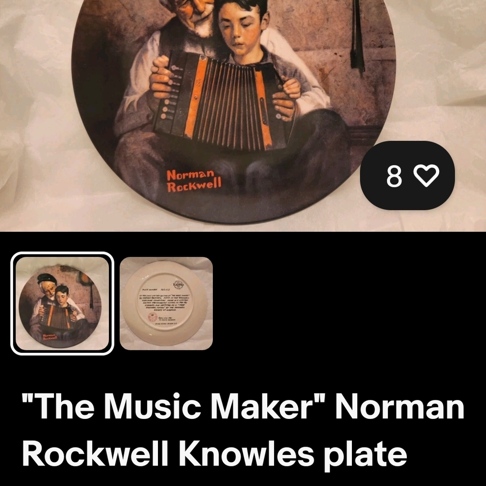 Knowles Norman Rockwell Accordion Plate